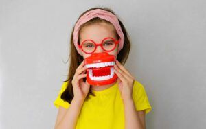 Child With Braces Model