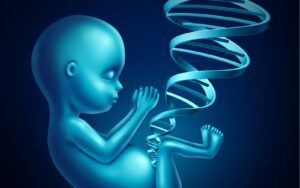 Baby and Genetics Digital Art