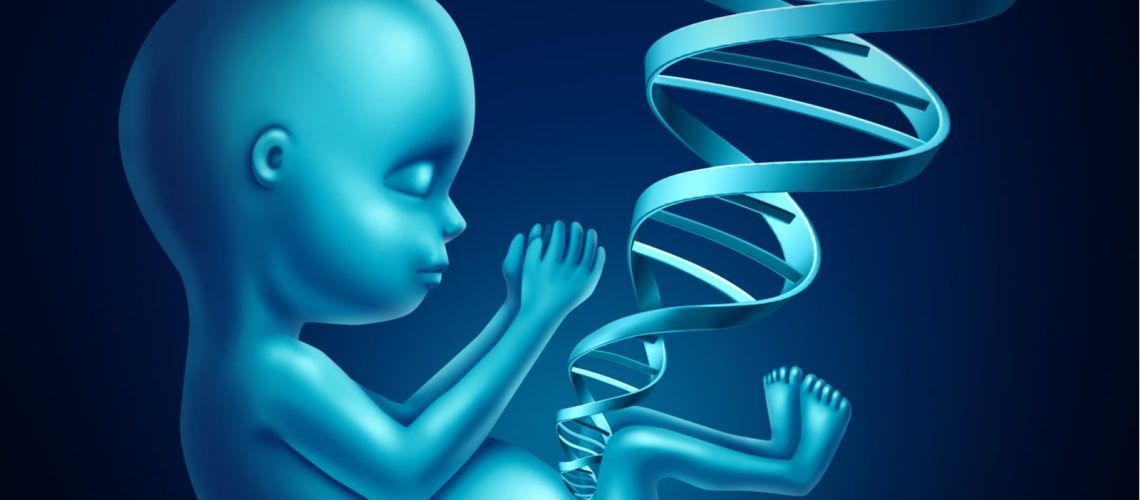 Baby and Genetics Digital Art